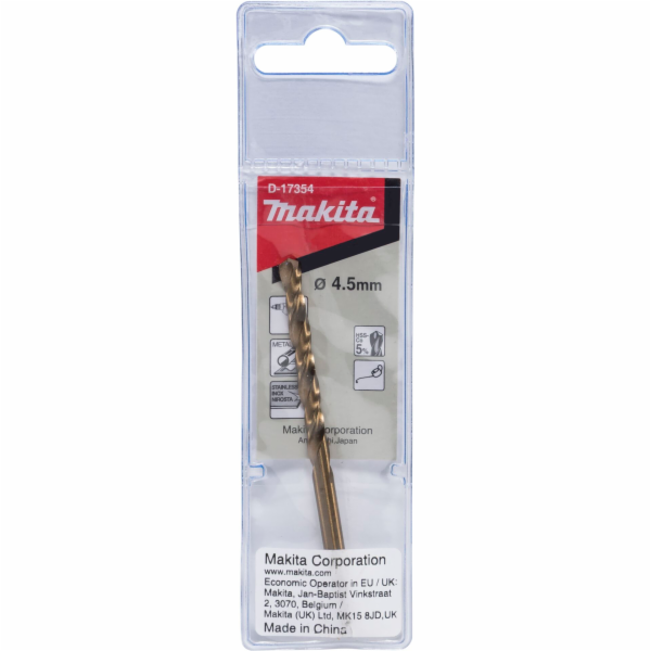 Vrták do kovu Makita HSS-Co 4,5x80mm