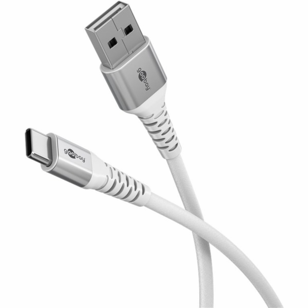 textilní kabel goobay Supersoft USB 2.0, zástrčka USB-A >...
