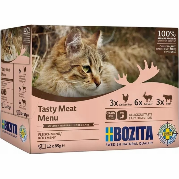 BOZITA Tasty meat menu Multi box Mix chutí v želé - mokré...