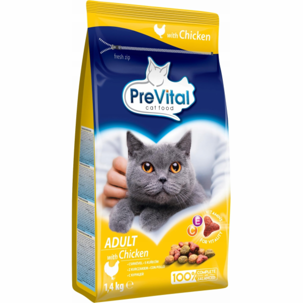PREVITAL Cat Food Adult s kuřecím - suché krmivo pro kočk...