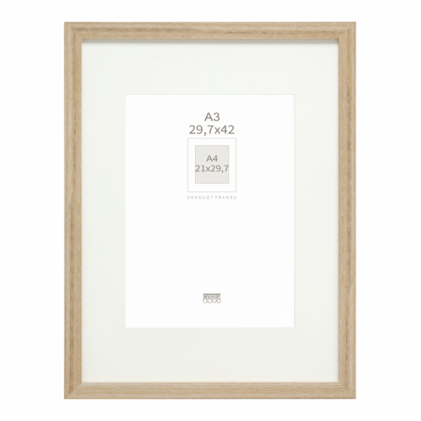 Deknudt S66KH1 P1 DIN A3 29,7x42  Wood oak with Passepartout