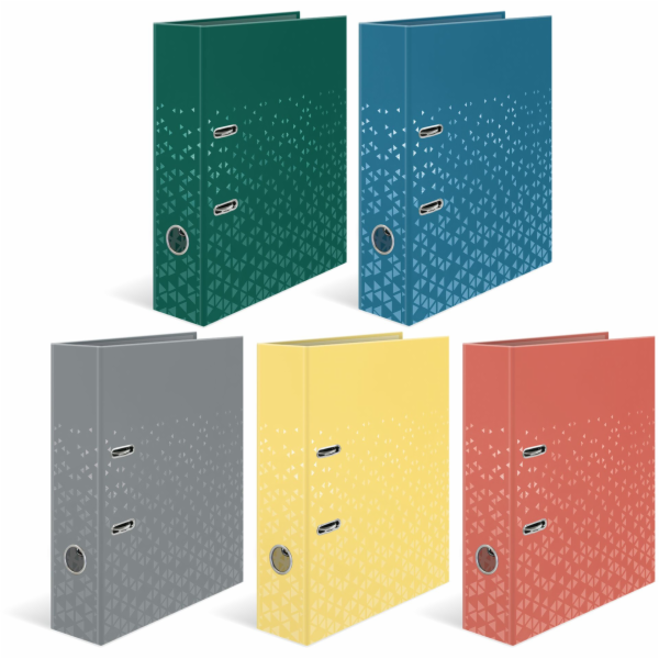 1x5 Herma Ordner Color Standard  grün/blau/grau/gelb/rot ...