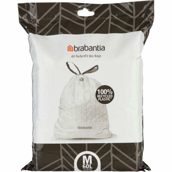 Brabantia PerfectFit Trash Bag  Bo, Code M (60 Liter)