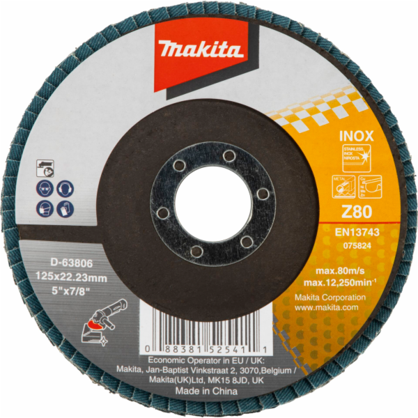 Makita Fächerschleifscheibe  125mm Z80