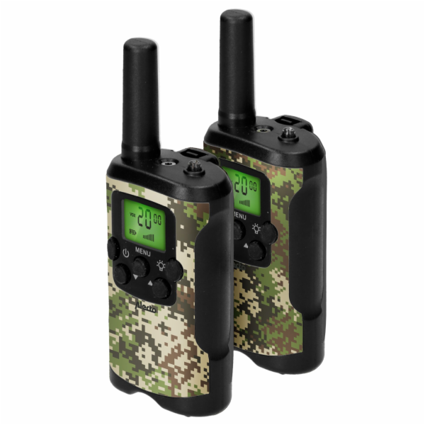 Alecto Walkie Talkie Set of 2  for Kids, range 7 km, camo...