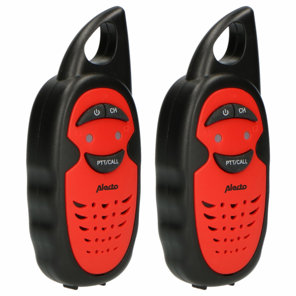 Alecto Walkie Talkie Set of 2  for Kids, range 3 km, blac...