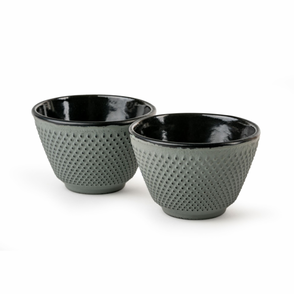 1x2 Bredemeijer Tea Cups Xilin  Cast Iron light green 153095