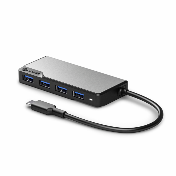 Alogic Fusion Swift USB-C 4-Port  Hub Space Gray