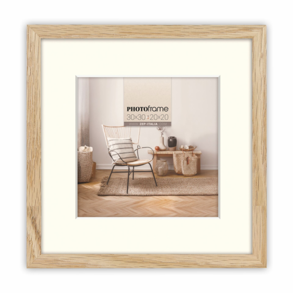 ZEP Malmo natural    20x20/30x30  Wood with Passepartout ...