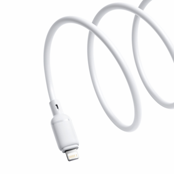 Kabel Baseus Silky USB/Lightning 1m 2.4A bílý