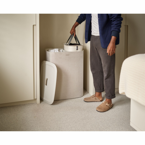 Joseph Joseph Tota 90L Ecru  Laundry Separation Basket