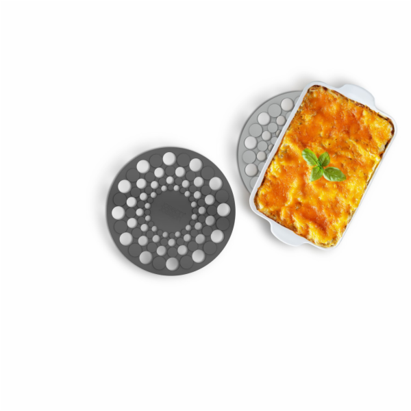 Joseph Joseph Spot-On Set of 2  Grey Silicone Trivets
