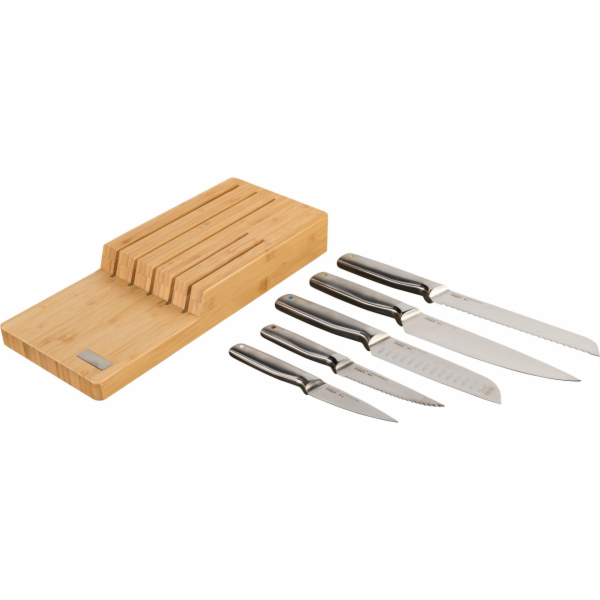 Joseph Joseph Elevate SST Knife  Set w.In-drawer Bamboo S...