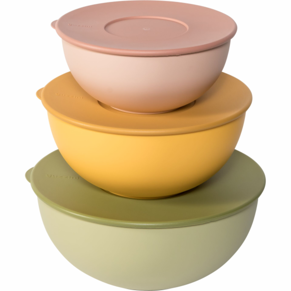 Guzzini EVERYWHERE BIO - Set 3  Containers w.Lid Assorted C.