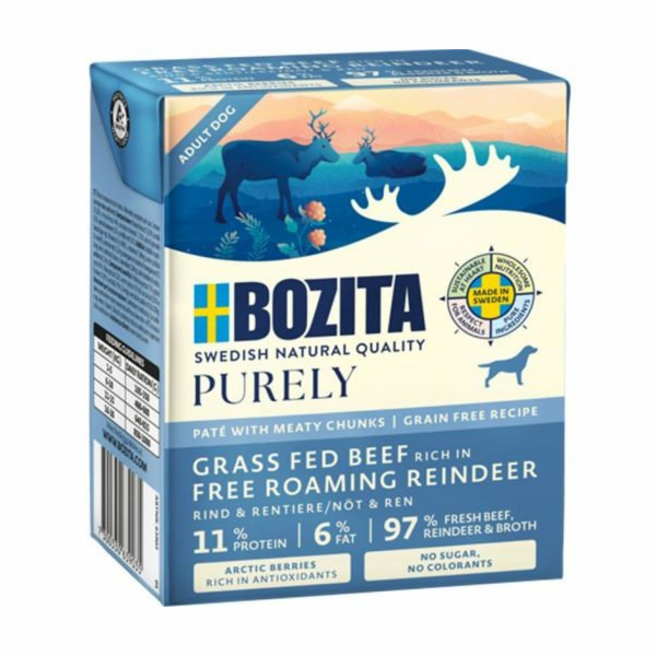 BOZITA Purely Paté Duoprotein Beef and reindeer - vlhké k...