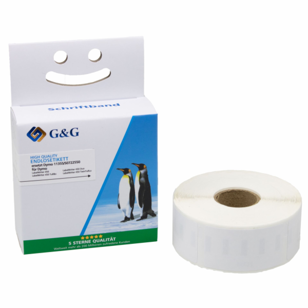 G&amp;G Etiketten 19mm x 51mm sw-ws  Komp. m. Dymo 11355/...