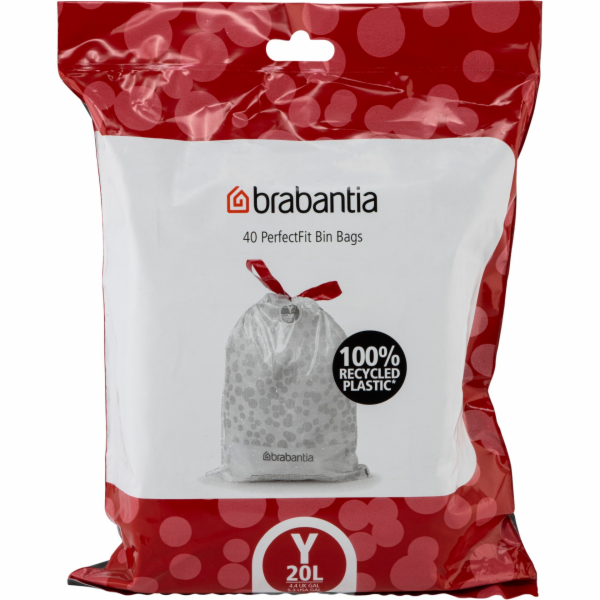Brabantia PerfectFit Trash Bag  NewIcon, Code Y (20 Liter)