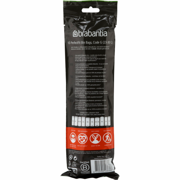 Brabantia PerfectFit Trash Bag  Code G (23-30 Liter)