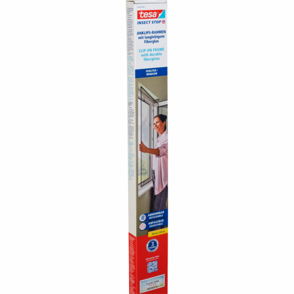 Tesa Insect Stop Clip On  1,2 x 1,4m, Anthracite 55360