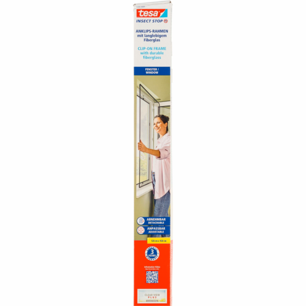 Tesa Insect Stop Clip On  1,0x1,2m anthracite 55360