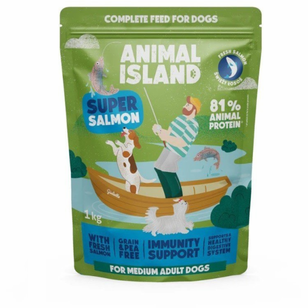 ANIMAL ISLAND Losos - suché krmivo pro psy - 1kg