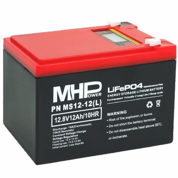MHPower MS12-12(L) Lithium baterie LiFePO4 12V/12A