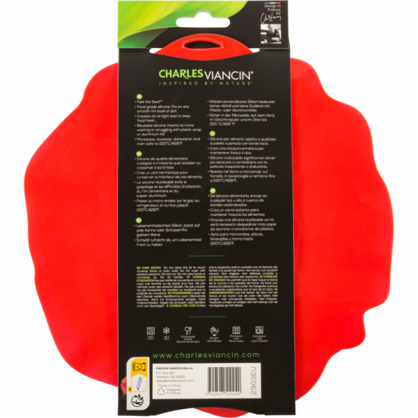 Charles Viancin Poppy 20 cm  Silicone Lid red
