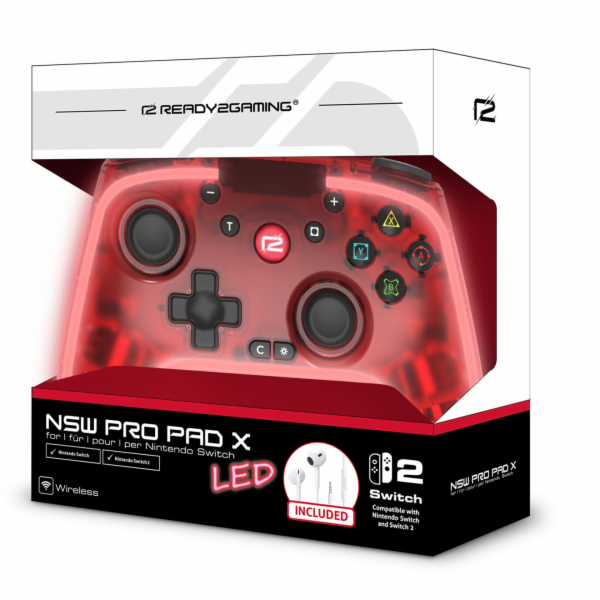 ready2gaming Nintendo Switch 2  Game Pro X 2 LED