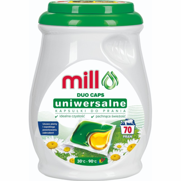 MILL PROFESSIONAL 3-komorové univerzální prací kapsle, 70...