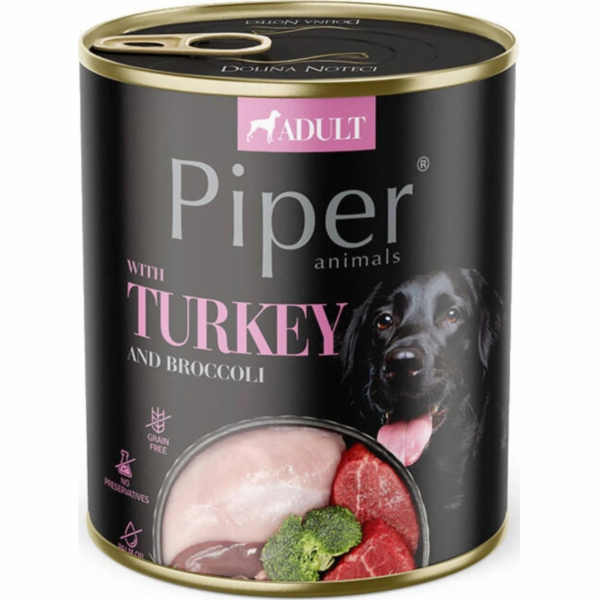 DOLINA NOTECI Piper with turkey and broccoli  - vlhké krm...
