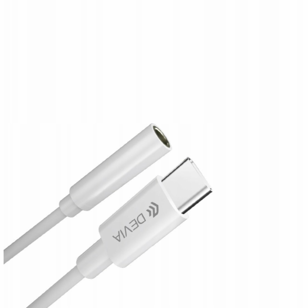 Devia Smart Series Adapter USB-C to 3.5mm - White