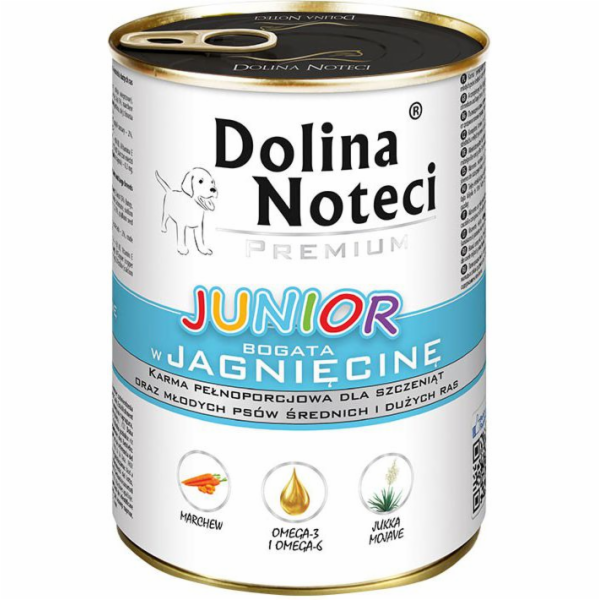 Dolina Noteci Premium Junior bohaté na jehněčí - mokré kr...