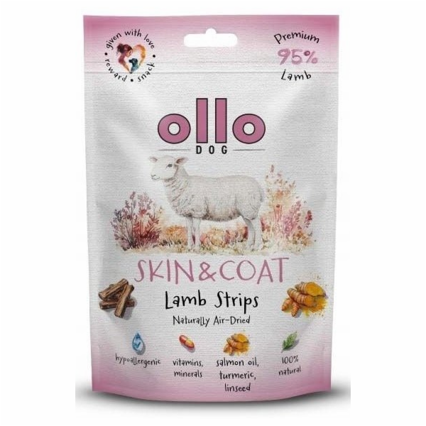 OLLO Air-Dried Skin & Coat Lamb strips - pamlsek pro psa ...