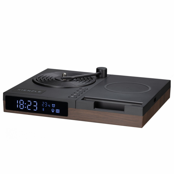 KIENZLE Alarm Clock w.Bluetooth  Speaker and Wireless Cha...