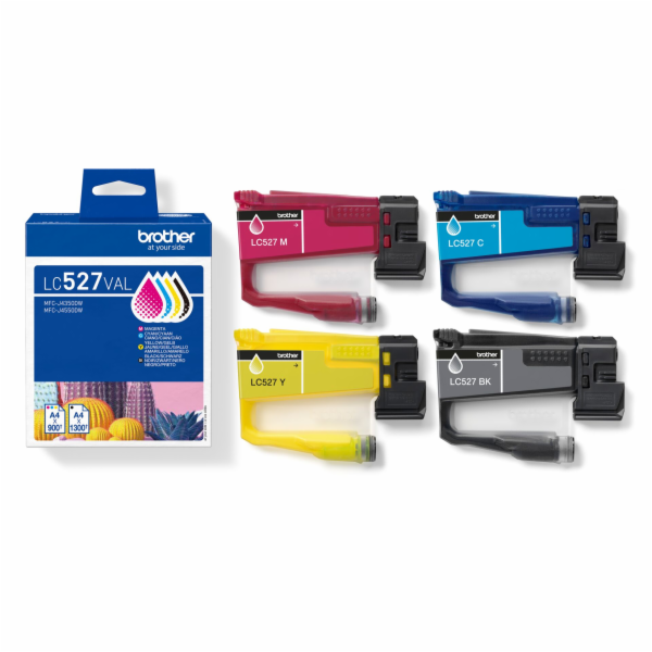 Brother LC527 Value Pack - 4-balení - cerná, žlutá, azuro...