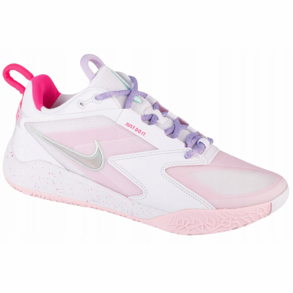 Nike Volejbalové boty Air Zoom HyperAce 3, bílé a růžové,...