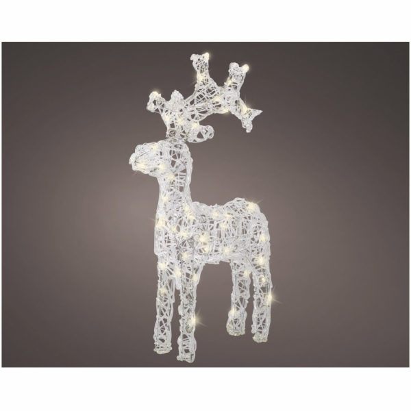 LED dekorace Jelen, V61 cm, 50 LED diod