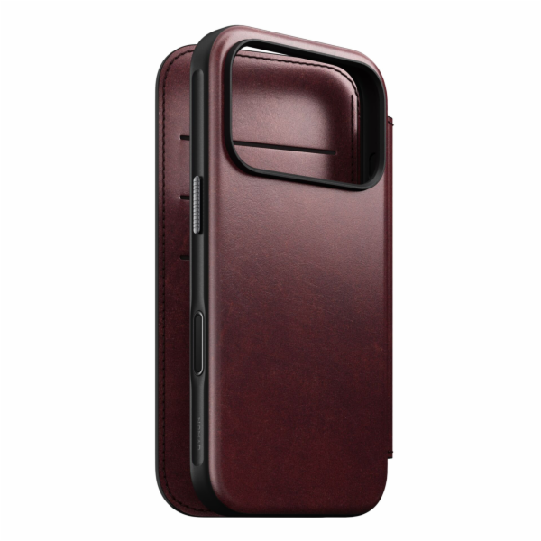 NOMAD pouzdro Modern Leather Folio Magsafe Horween pro iP...