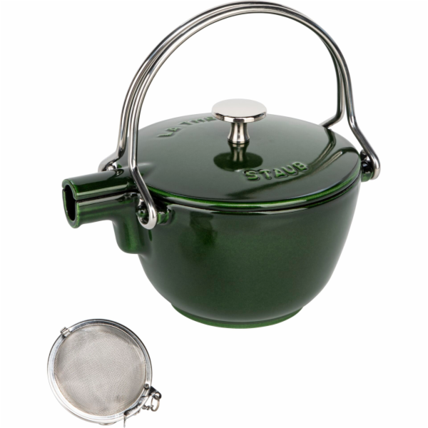 Staub Teapot 1,15 L round, Green  Cast Iron