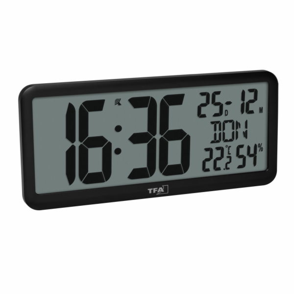 TFA 60.4525.01 digital  radio clock with room climate