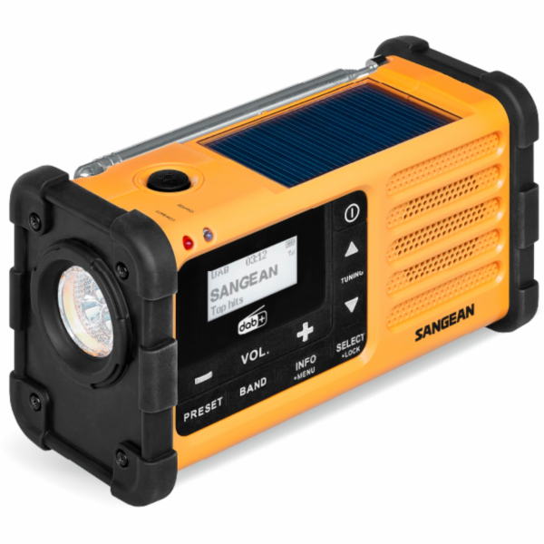 Sangean MMR-88 DAB+ (USB-C) yel.  Emergency/Crank/Solar R...