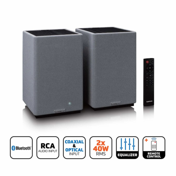 Lenco SPB-240BKGY           Pair  grey/black