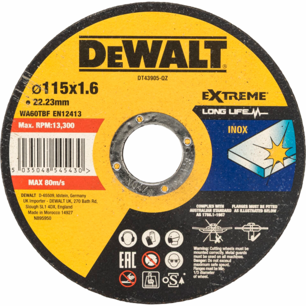 DeWalt DT43905-QZ  Metall-Trennscheibe 115mm