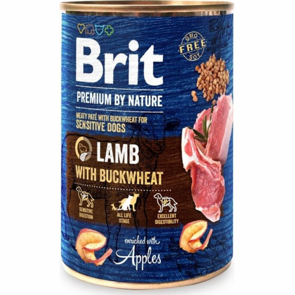 Mokré krmivo pro psy Brit Premium By Nature Lamb 0,4 kg