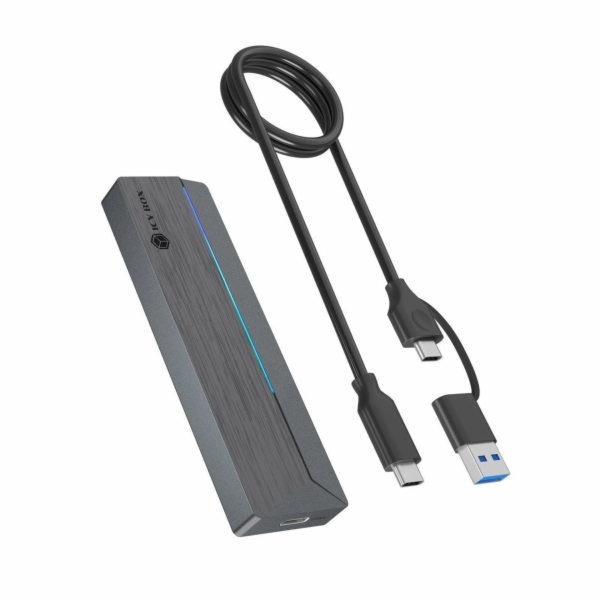 IcyBox Krabice pro disky M.2 NVMe a SATA IB-1826MCL-CU31,...