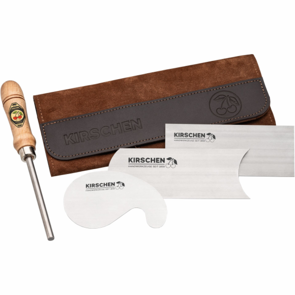 Kirschen Scrap set in leather  case 4 pcs.