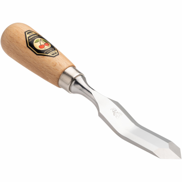 Kirschen Step chisel with red  beech handle, 20 mm pointed