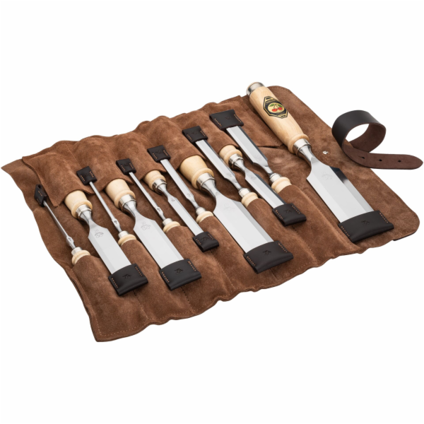 Kirschen Chisel set in leather  case, 12 pcs.