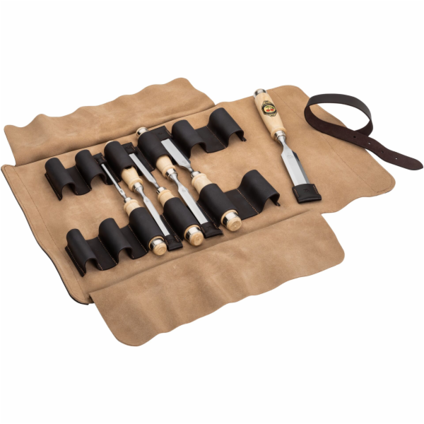 Kirschen Chisel set in leather  case, 6 pcs.