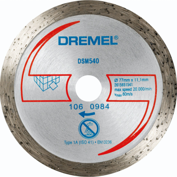 Dremel DSM540 Diamond tile  cutting disc 1-pack
